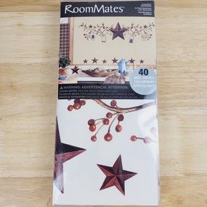 RoomMates Country Stars and Berries  RMK1276SCS Peel and Stick Wall Decals